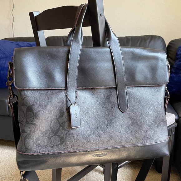 Coach Bags Hamilton Portfolio Brief In Signature Canvas Poshmark